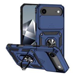   HUSĂ! - Protector de telefon din silicon Defender (rezistent la șocuri, inel de reținere, protector de cameră) BLUE Apple iPhone 17 Air