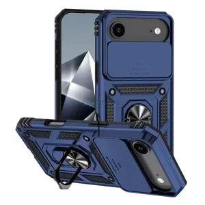 HUSĂ! - Protector de telefon din silicon Defender (rezistent la șocuri, inel de reținere, protector de cameră) BLUE Apple iPhone 17 Air