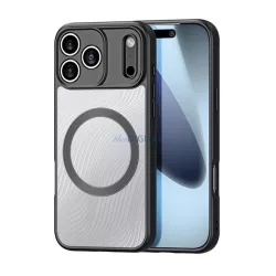   HUSĂ! - DUX DUCIS AIMO Silicone Phone Protector (rezistent la șocuri, protecție cameră, MagSafe, val) BLACK Apple iPhone 17 Pro