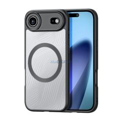   HUSĂ! - DUX DUCIS AIMO silicon telefon protector (rezistent la șocuri, protecția camerei, MagSafe, val) BLACK Apple iPhone 17 Air