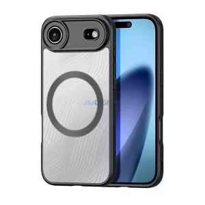 HUSĂ! - DUX DUCIS AIMO silicon telefon protector (rezistent la șocuri, protecția camerei, MagSafe, val) BLACK Apple iPhone 17 Air