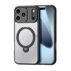   HUSĂ! - DUX DUCIS AIMO silicon telefon protector (rezistent la șocuri, protector de cameră, MagSafe, amortizor de șocuri, val) BLACK Apple iPhone 17 Pro Max