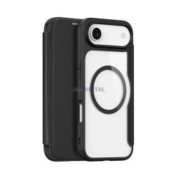   HUSĂ! - DUX DUCIS SKIN X PRO Carcasă permanentă cu efect de piele (FLIP, deschidere laterală, RFID, MagSafe) BLACK Apple iPhone 17 Air