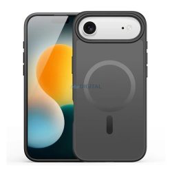   HUSĂ! - DUX DUCIS YIND Silicone Phone Protector (rezistent la șocuri, protecție cameră, mat, MagSafe) BLACK Apple iPhone 17 Air