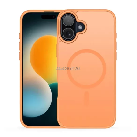 HUSĂ! - DUX DUCIS YIND silicon protector de telefon (rezistent la șocuri, protecția camerei, mat, MagSafe) NARANSSÁRGA Apple iPhone 17
