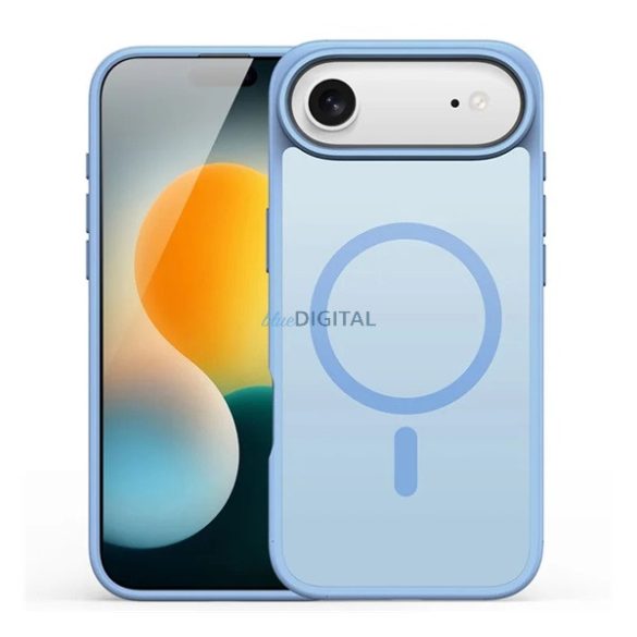 HUSĂ! - DUX DUCIS YIND silicon protector de telefon (rezistent la șocuri, protecția camerei, mat, MagSafe) BRIGHT BLUE Apple iPhone Air
