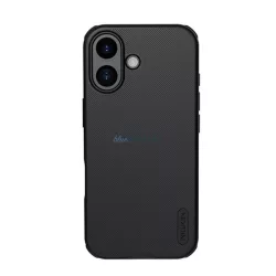  HUSĂ! - NILLKIN SUPER FROSTED PRO plastic protector de telefon (rezistent la impact, cauciucat, suprafață aspră) BLACK Apple iPhone 17