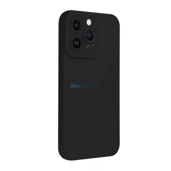 HUSĂ! - ROAR LUNA Silicon Phone Protector (Ultra-subțire, mat, protecție cameră, wireless) BLACK Apple iPhone 17 Pro Max