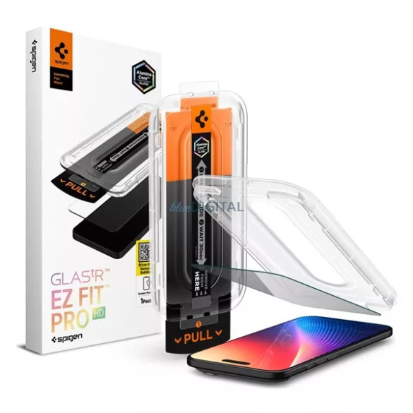 SPIGEN EZ FIT HD Sticlă protectoare pentru ecran (2.5D, protecție vizuală, 0.2mm, 9H + cadru) pentru Apple iPhone 17 Air