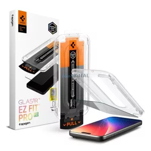 SPIGEN EZ FIT HD Sticlă de protecție a ecranului (2.5D, protecție vizuală, 0.2mm, 9H + cadru) pentru Apple iPhone 17 Pro Max