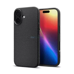   HUSĂ! - SPIGEN LIQUID AIR silicon protector de telefon (rezistent la șocuri, bubble heel, diamant) BLACK Apple iPhone 17