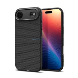   HUSĂ! - SPIGEN LIQUID AIR silicon protector de telefon (rezistent la șocuri, bubble heel, diamant) BLACK Apple iPhone 17 Air