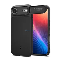   HUSĂ! - SPIGEN OPTIK ARMOR MAG Capac de telefon din silicon (protector de cameră, MagSafe) BLACK Apple iPhone 17 Air