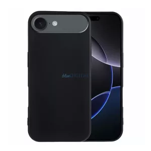 HUSĂ! - Capac de telefon din silicon (mat) BLACK Apple iPhone 17 Air