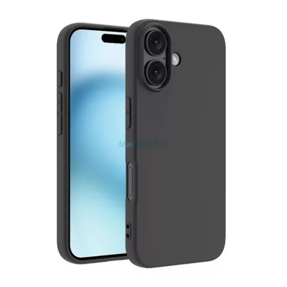 HUSĂ! - Capac de telefon din silicon (mat) BLACK Apple iPhone 17