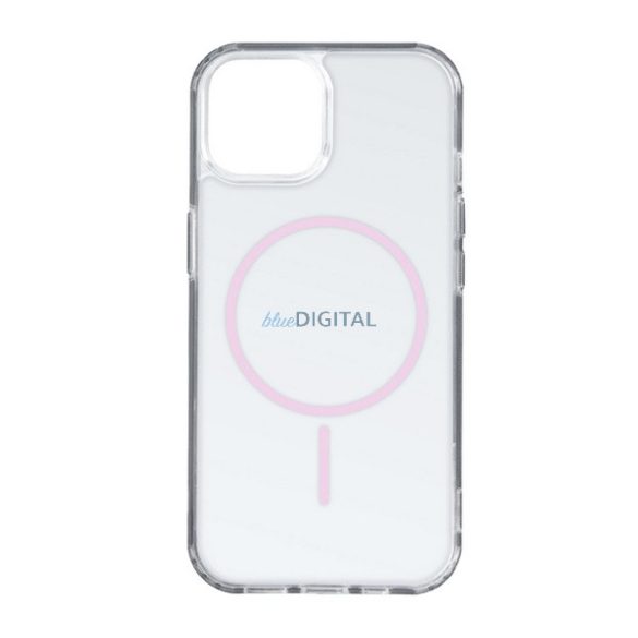 HUSĂ! - Silicon protector de telefon (ultra-subțire, spate din plastic, MagSafe, călcâi cu pernă de aer) CULOARE ROSE Apple iPhone 17 Air
