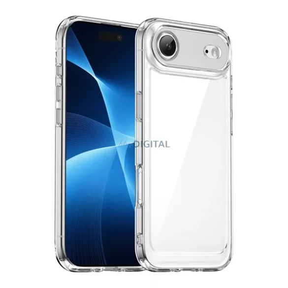 HUSĂ! - Silicon protector de telefon (rezistent la șocuri, spate transparent) pentru Apple iPhone 17 Air