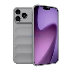   HUSĂ! - Silicon protector de telefon (rezistent la șocuri, protecția camerei, 3D) LIGHT GREY Apple iPhone 17 Pro