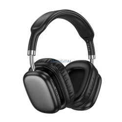   HOCO W52 căști bluetooth Stereo (v5.4, cititor de carduri TF, mufă jack de 3,5 mm) NEGRU