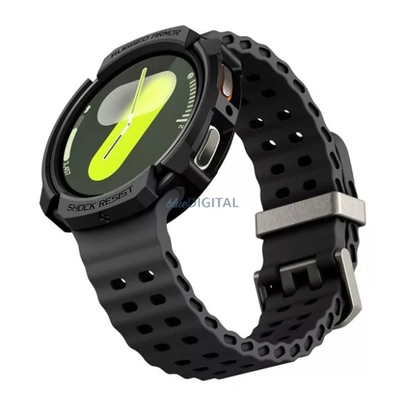 SPIGEN RUGGED ARMOR ramă de ceas din plastic (rezistență la șocuri) NEGRU Samsung Galaxy Watch 8 eSIM 40mm (SM-L325), Galaxy Watch 8 40mm (SM-L320)