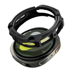   SPIGEN RUGGED ARMOR ramă de ceas din plastic (rezistență la șocuri) NEGRU Samsung Galaxy Watch 8 eSIM 44mm (SM-L335), Galaxy Watch 8 44mm (SM-L330)