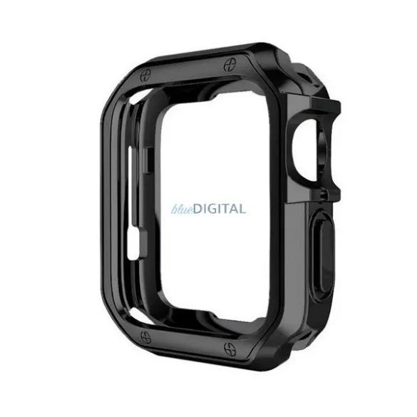 Cadru din silicon (BUMPER, rezistent la șocuri) BLACK Apple Watch Series 10 42mm