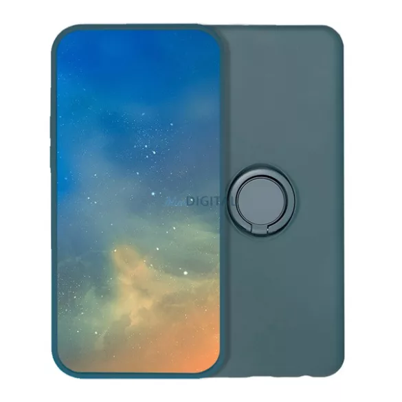 HUSĂ! - Silicon protector de telefon (inel de montare, interior microfibră de pluș, magnetic, protector de cameră) pernă pliabilă pentru Xiaomi Redmi 15C 4G