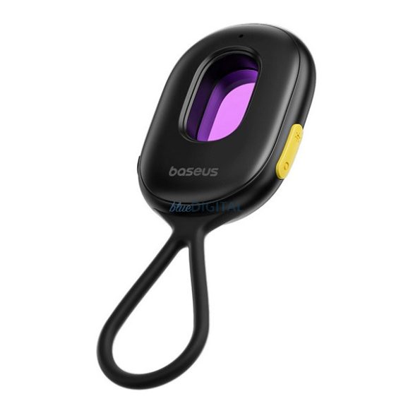 BASEUS HEYO II vizor cameră ascunsă (cablu Type-C, lanternă, alarmă) NEGRU