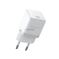   Încărcător de rețea BASEUS PALM priză Type-C (30W, încărcător rapid PD 3.0) ALB