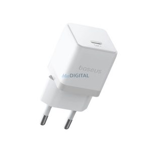 Încărcător de rețea BASEUS PALM priză Type-C (30W, încărcător rapid PD 3.0) ALB