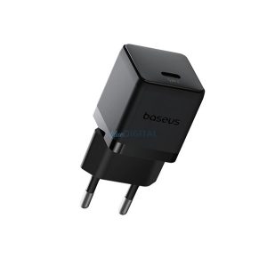 BASEUS PALM Încărcător AC cu priză Type-C (30W, încărcător rapid PD 3.0) NEGRU
