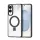 HUSĂ! - DUX DUCIS AIMO silicon protector de telefon (rezistent la șocuri, protector de cameră, MagSafe, amortizor de șocuri, val) BLACK Samsung Galaxy S25 Edge (SM-S937)