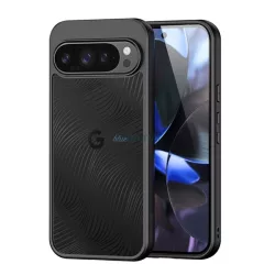   HUSĂ! - DUX DUCIS AIMO silicon protector de telefon (rezistent la șocuri, protecția camerei, mat, val) BLACK Google Pixel 10, Pixel 10 Pro