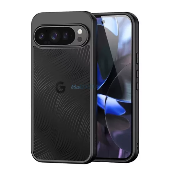 HUSĂ! - DUX DUCIS AIMO silicon protector de telefon (rezistent la șocuri, protecția camerei, mat, val) BLACK Google Pixel 10, Pixel 10 Pro