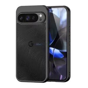HUSĂ! - DUX DUCIS AIMO silicon telefon protector (rezistent la șocuri, protector de cameră, mat, val) BLACK Google Pixel 10 Pro XL