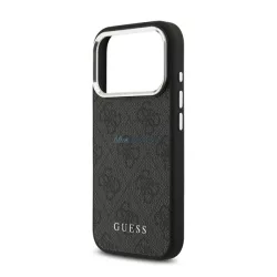   HUSĂ! - GUESS 4G MAGSAFE silicon protector de telefon (rezistent la șocuri, spate din plastic) BLACK Apple iPhone 17 Pro