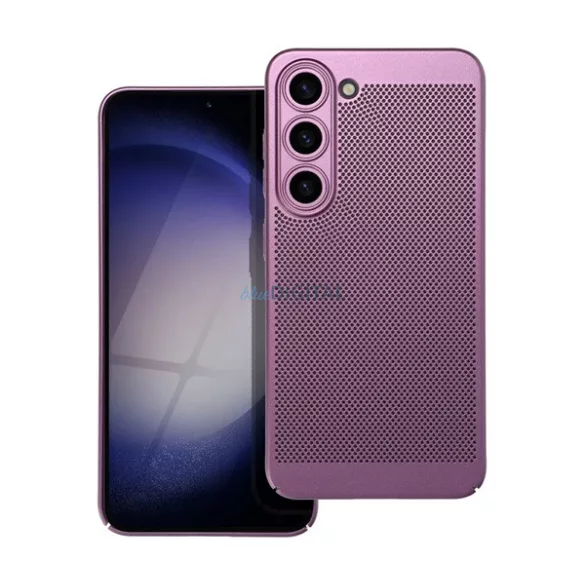 HUSĂ! - Protecție din plastic pentru telefon (respirabilă, cu găuri, protecție pentru cameră) LILA Samsung Galaxy S25 Edge (SM-S937)