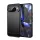 HUSĂ! - Silicon protector de telefon (rezistent la impact, bubble heel, periat, model de carbon) BLACK Google Pixel 10