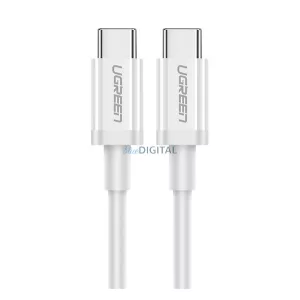 UGREEN US264 cablu de date (Tip-C - Tip-C, 60W, încărcător rapid PD 3.0, 200cm) ALB