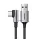 UGREEN US284 cablu de date (USB - Tip-C, 15W, încărcător rapid 3.0, 300cm, 90 grade, șiret) NEGRU