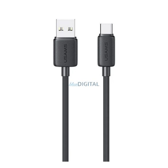 USAMS KY cablu de date (USB - Type-C, 3A, încărcător rapid, 300cm) NEGRU