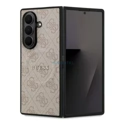   HUSĂ! - GUESS 4G BIG LOGO silicon protector de telefon (rezistent la șocuri, piele efect spate) BLACK Samsung Galaxy Z Fold7 (SM-F966)