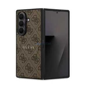 HUSĂ! - GUESS 4G RING CLASSIC LOGO silicon protector de telefon (rezistent la șocuri, spate textil, MagSafe) CUTTING PEEL Samsung Galaxy Z Fold7 (SM-F966)