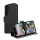 HUSĂ! - Carcasă PANZERGLASS CARE WALLET verticală, efect piele (FLIP, deschidere laterală, desktop, protecție cameră foto) BLACK Samsung Galaxy A36 5G (SM-A366)
