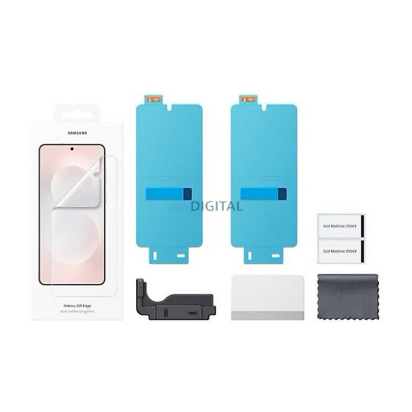 SAMSUNG ecran protector film 2pcs (anti-orbire, ștergeți + cadru) pentru Samsung Galaxy S25 Edge (SM-S937)