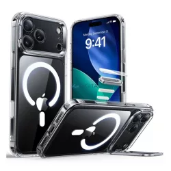   HUSĂ! - ESR CLASSIC HYBRID silicon protector de telefon (rezistent la șocuri, bubble heel, amortizor de șocuri, MagSafe) pentru Apple iPhone 17 Pro
