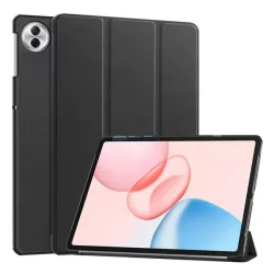   HUSĂ! - Husă permanentă cu efect de piele (FLIP activ, deschidere laterală, TRIFOLD, desktop) BLACK Honor Pad 10 5G