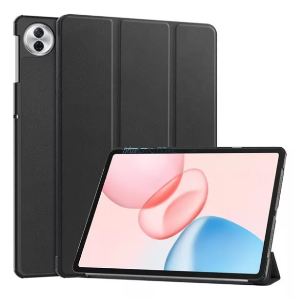 HUSĂ! - Husă permanentă cu efect de piele (FLIP activ, deschidere laterală, TRIFOLD, desktop) BLACK Honor Pad 10 5G