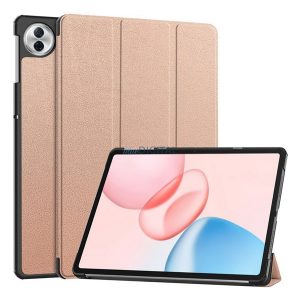 HUSĂ! - Husă permanentă, efect piele (FLIP activ, deschidere laterală, TRIFOLD, desktop) GOLDEN Honor Pad 10 5G