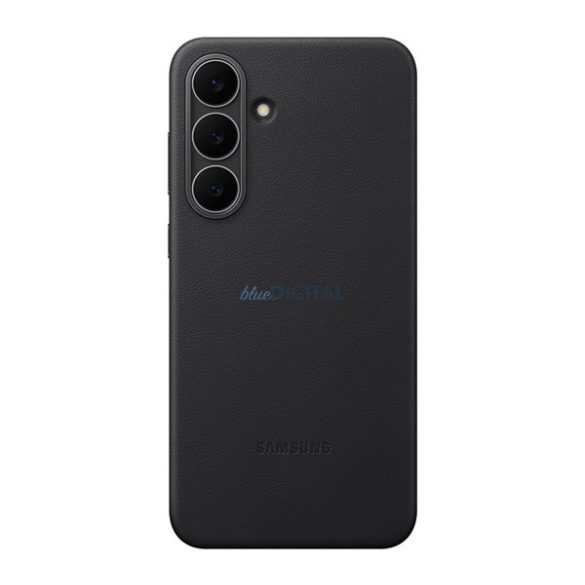 HUSĂ! - SAMSUNG plastic protector de telefon (ECO piele vegan capac spate) BLACK Samsung Galaxy S25 FE (SM-S731)